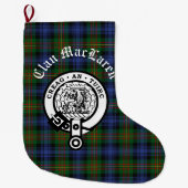 Clan MacLaren Crest Badge & Tartan  Grote Kerstsok (Voorkant)