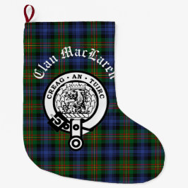 Clan MacLaren Crest Badge & Tartan  Grote Kerstsok