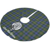 Clan MacLaren Crest Badge & Tartan  Kerstboom Rok (Gekanteld)