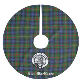 Clan MacLaren Crest Badge & Tartan  Kerstboom Rok