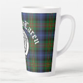 Clan MacLaren Crest Badge & Tartan Latte Mok (Rechts)