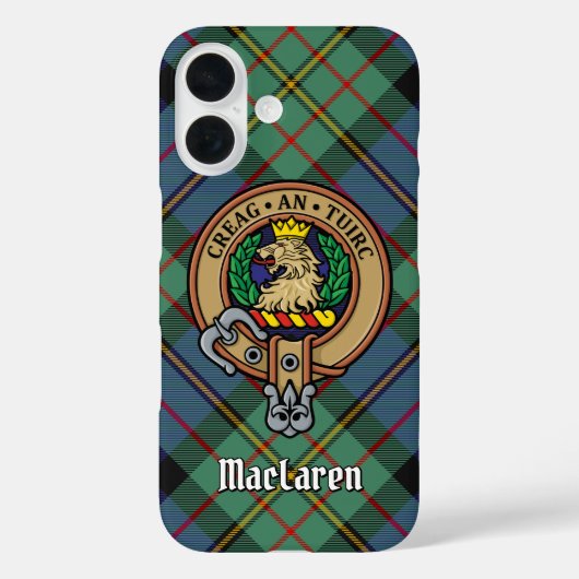 Clan MacLaren Crest Case-Mate iPhone Case (Achterkant)