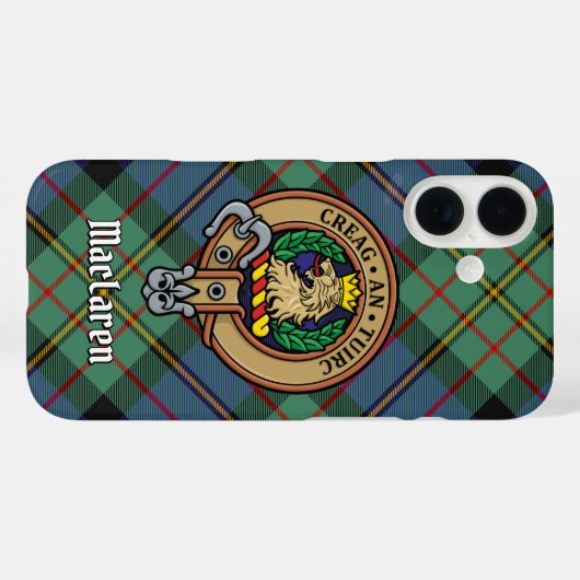 Clan MacLaren Crest Case-Mate iPhone Case (Achterkant (horizontaal))