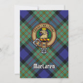 Clan MacLaren Crest Kaart (Achterkant)