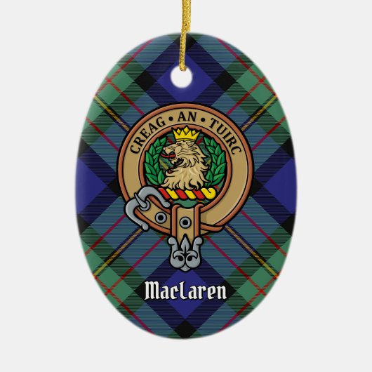 Clan MacLaren Crest Keramisch Ornament (Voorkant)