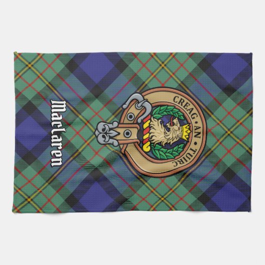 Clan MacLaren Crest Kitchen Towel Theedoek (Horizontaal)