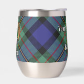 Clan MacLaren Crest over Tartan (Links)