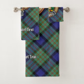 Clan MacLaren Crest over Tartan Bad Handdoek (Insitu)