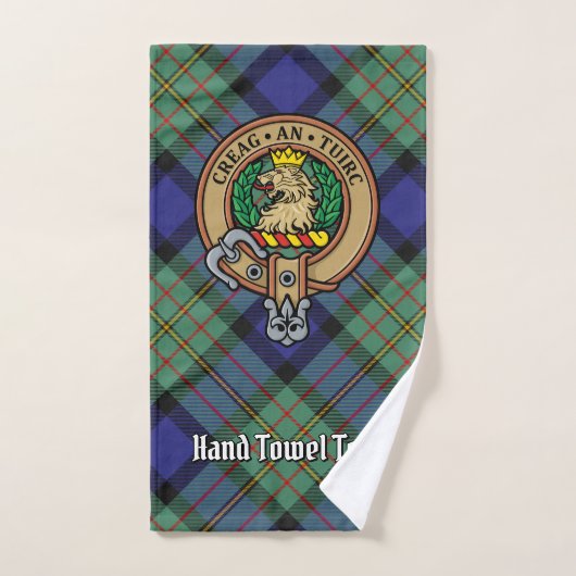 Clan MacLaren Crest over Tartan Bad Handdoek (Handdoek)