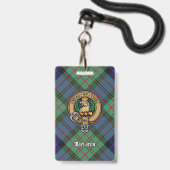 Clan MacLaren Crest over Tartan Badge (Voorzijde met lanyard)