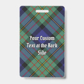 Clan MacLaren Crest over Tartan Badge (Achterkant)