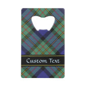 Clan MacLaren Crest over Tartan Creditkaart Flessenopener (Achterkant)
