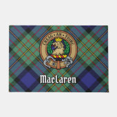 Clan MacLaren Crest over Tartan Deurmat (Voorkant)