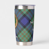 Clan MacLaren Crest over Tartan Geïsoleerde Drinkbeker (Links)