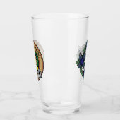 Clan MacLaren Crest over Tartan Glas (Links)