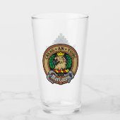 Clan MacLaren Crest over Tartan Glas (Voorkant)