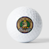 Clan MacLaren Crest over Tartan Golfballen (Voorkant)