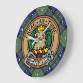 Clan MacLaren Crest over Tartan Grote Klok (Hoek)
