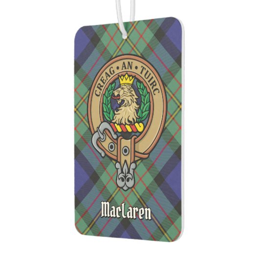 Clan MacLaren Crest over Tartan Luchtverfrisser (Links)