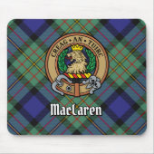 Clan MacLaren Crest over Tartan Muismat (Voorkant)