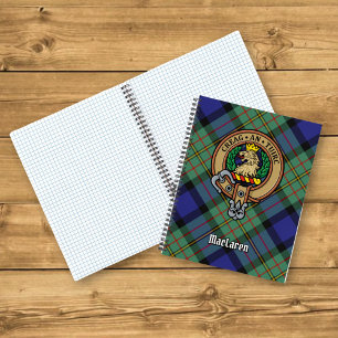 Clan MacLaren Crest over Tartan Notitieboek