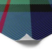 Clan MacLaren Crest over Tartan Poster (Hoek)