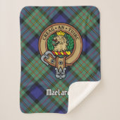 Clan MacLaren Crest over Tartan Sherpa Deken (Voorkant)