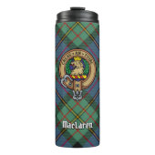 Clan MacLaren Crest over Tartan Thermosbeker (Voorkant)