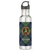 Clan MacLaren Crest over Tartan Waterfles (Voorkant)