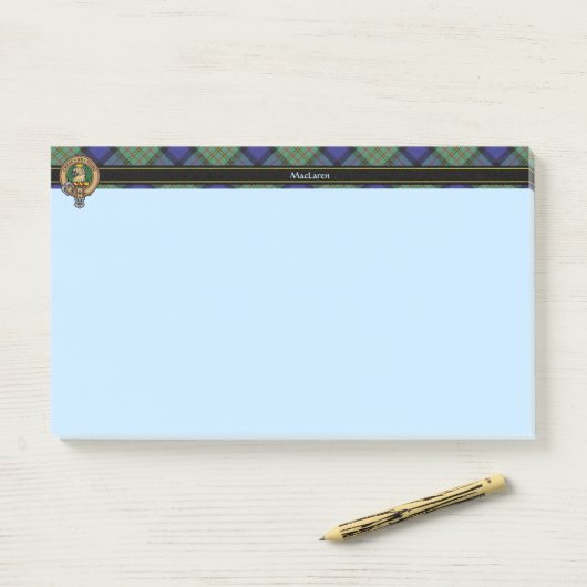 Clan MacLaren Crest Post-it® Notes (Op bureau)