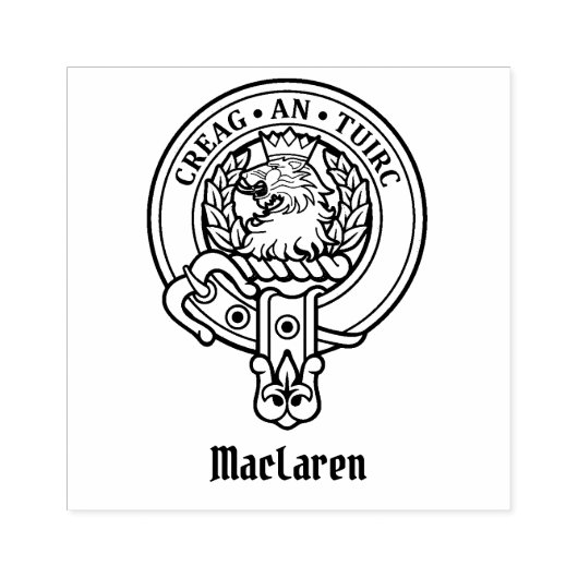 Clan MacLaren Crest Rubberstempel (Afrduk)