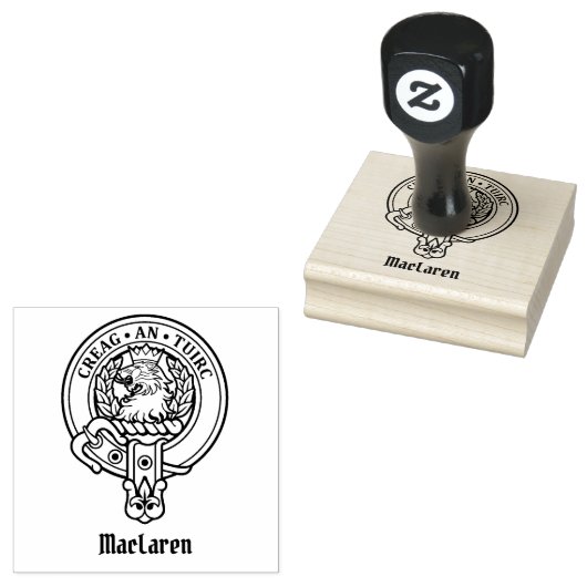 Clan MacLaren Crest Rubberstempel (Gestempeld)