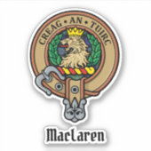 Clan MacLaren Crest Sticker (Voorkant)