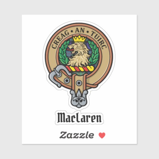 Clan MacLaren Crest Sticker (Vel)