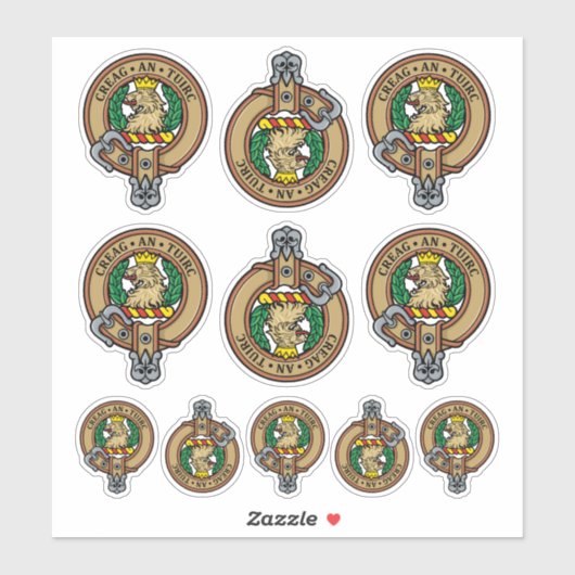 Clan MacLaren Crest Sticker (Vel)