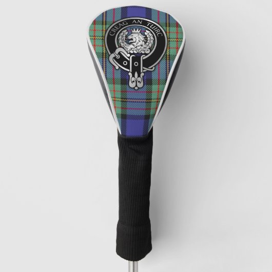 Clan MacLaren Crest & Tartan Golf Head Hoesje Golfheadcover (Voorkant)