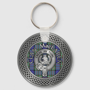 Clan MacLaren Crest & Tartan Knot Sleutelhanger