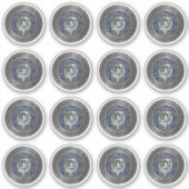 Clan MacLaren Crest & Tartan Knot Sticker (Voorkant)