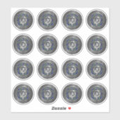 Clan MacLaren Crest & Tartan Knot Sticker (Vel)