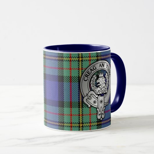 Clan MacLaren Crest & Tartan Mok (Voorkant rechts)