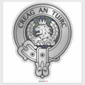 Clan MacLaren Crest & Tartan Sticker (Vel)