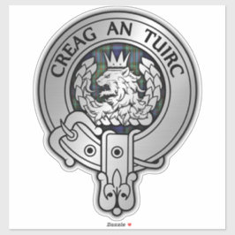 Clan MacLaren Crest & Tartan Sticker