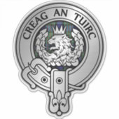 Clan MacLaren Crest & Tartan Sticker (Voorkant)