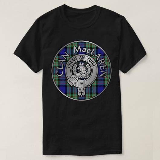 Clan MacLaren Crest Tartan T-shirt (Design voorkant)