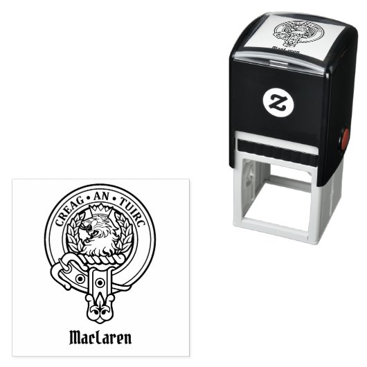 Clan MacLaren Crest Zelfinktende Stempel (In situ)