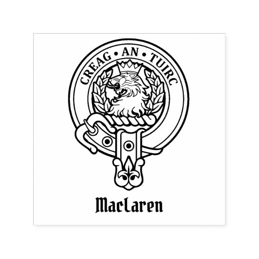 Clan MacLaren Crest Zelfinktende Stempel (Design)