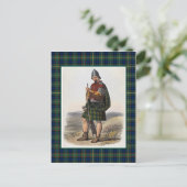 Clan MacLaren  Illustratie Tartan Lijst Briefkaart (Staand voorkant)