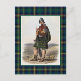 Clan MacLaren  Illustratie Tartan Lijst Briefkaart
