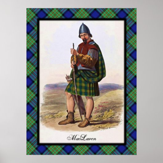 Clan MacLaren Schotse Dromen Poster (Voorkant)