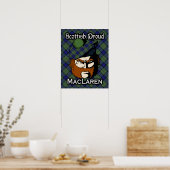 Clan MacLaren Scottish Tartan Poster (Keuken)
